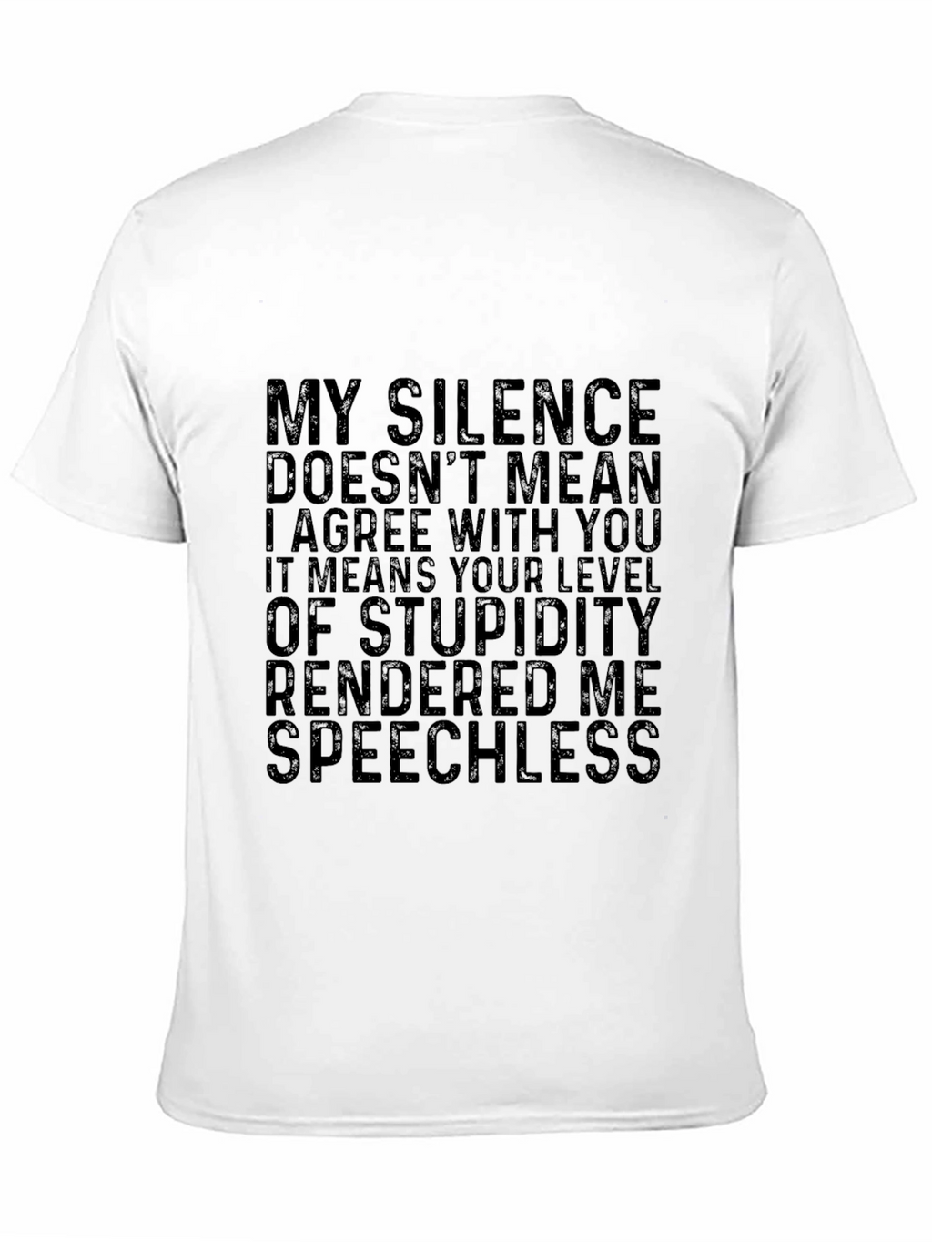 Sarcastic Statement Black T-Shirt