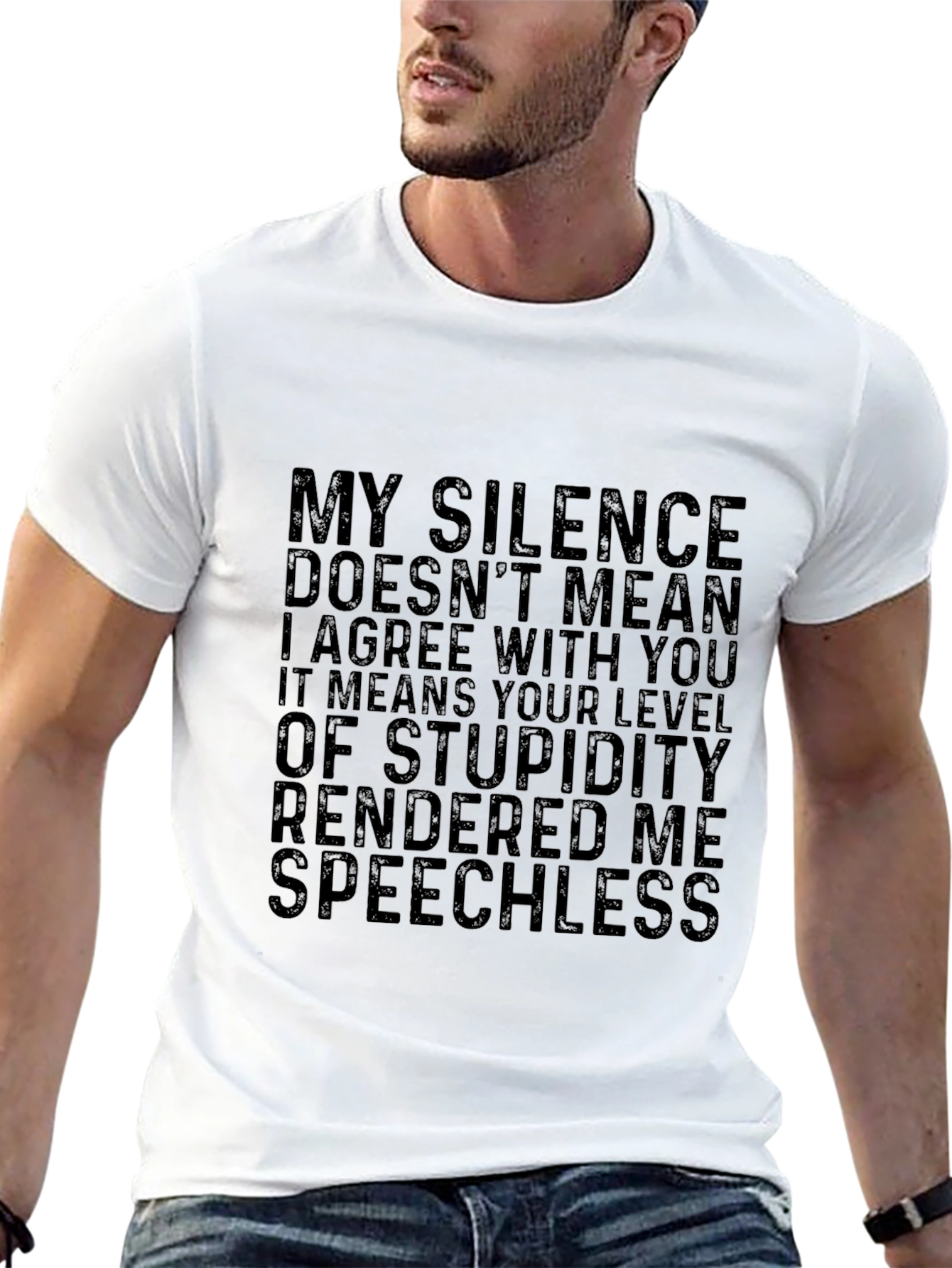 Sarcastic Statement Black T-Shirt