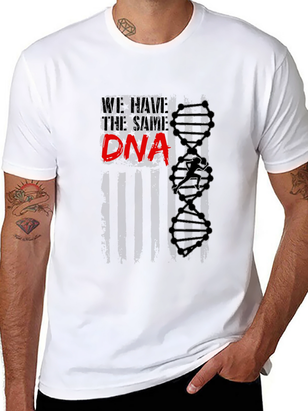 Same DNA Graphic Tee - Black Cotton Blend