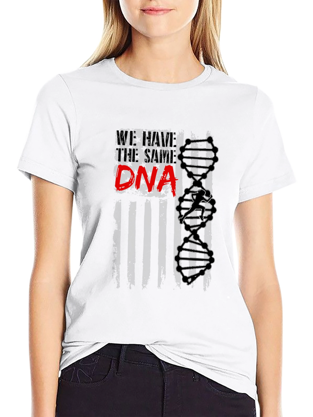 Same DNA Graphic Tee - Black Cotton Blend