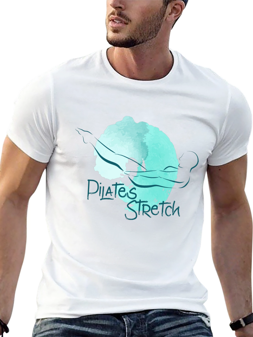 Pilates Stretch Graphic Tee - Workout Comfort