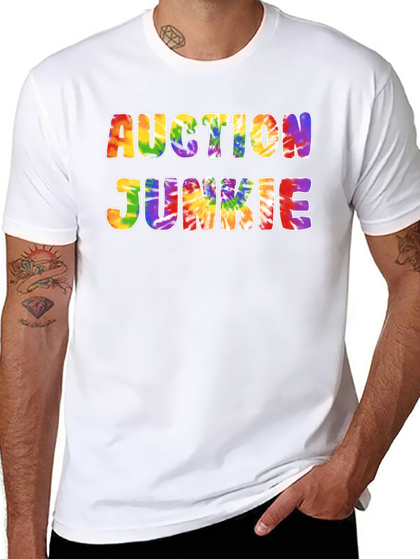 Auction Junkie Tie-Dye Graphic T-Shirt