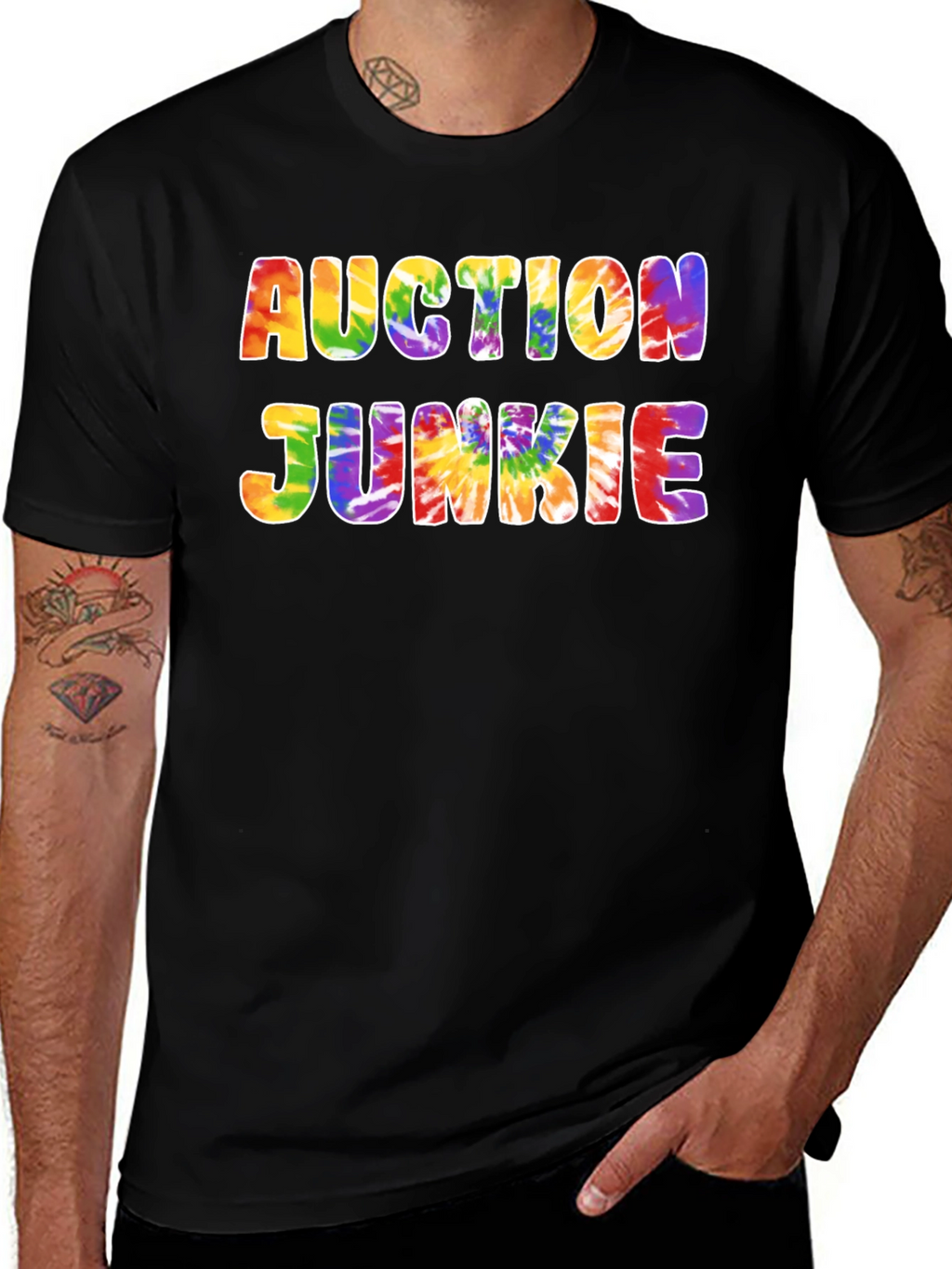 Auction Junkie Tie-Dye Graphic T-Shirt