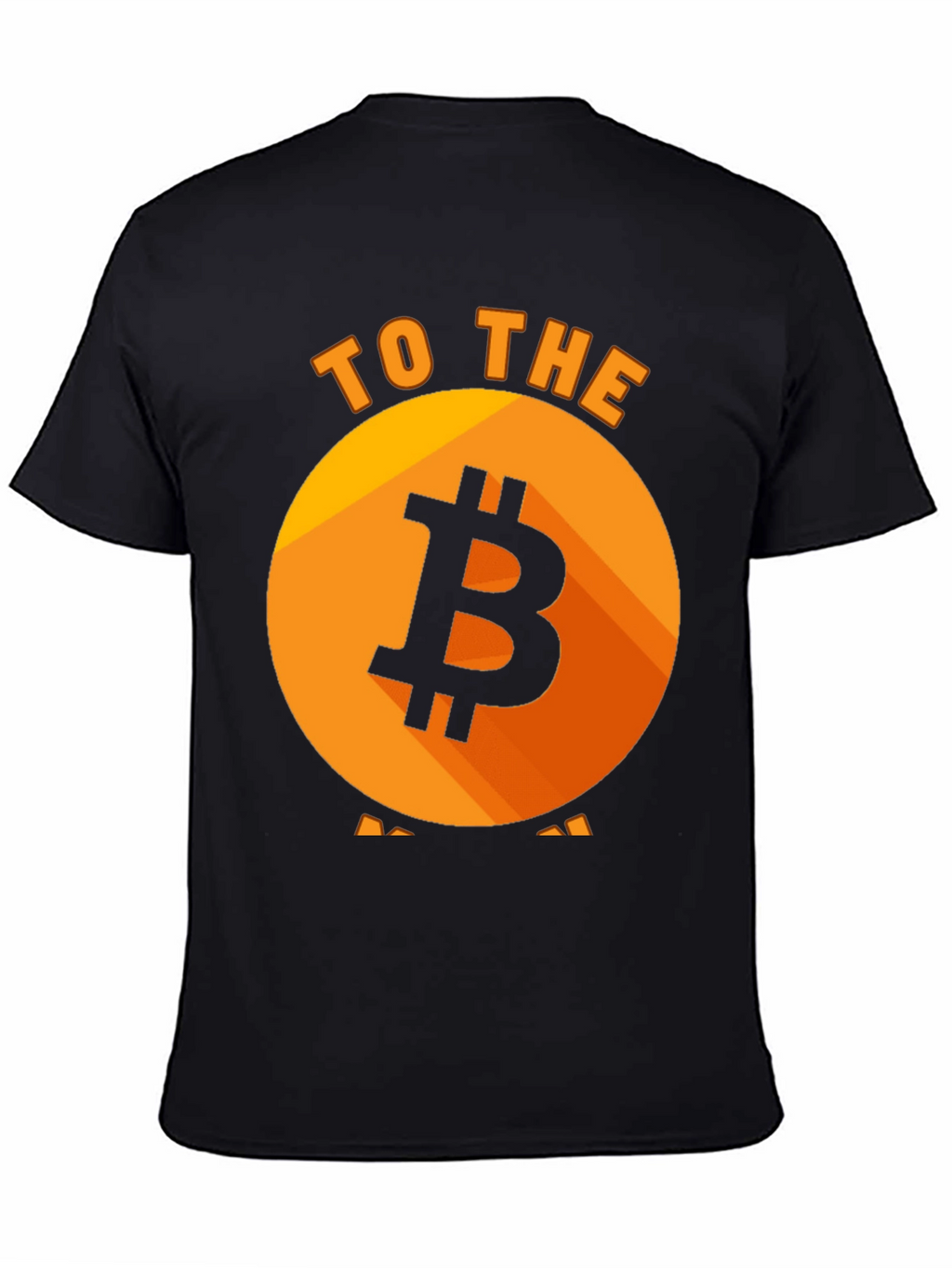Bitcoin to the Moon Black T-Shirt
