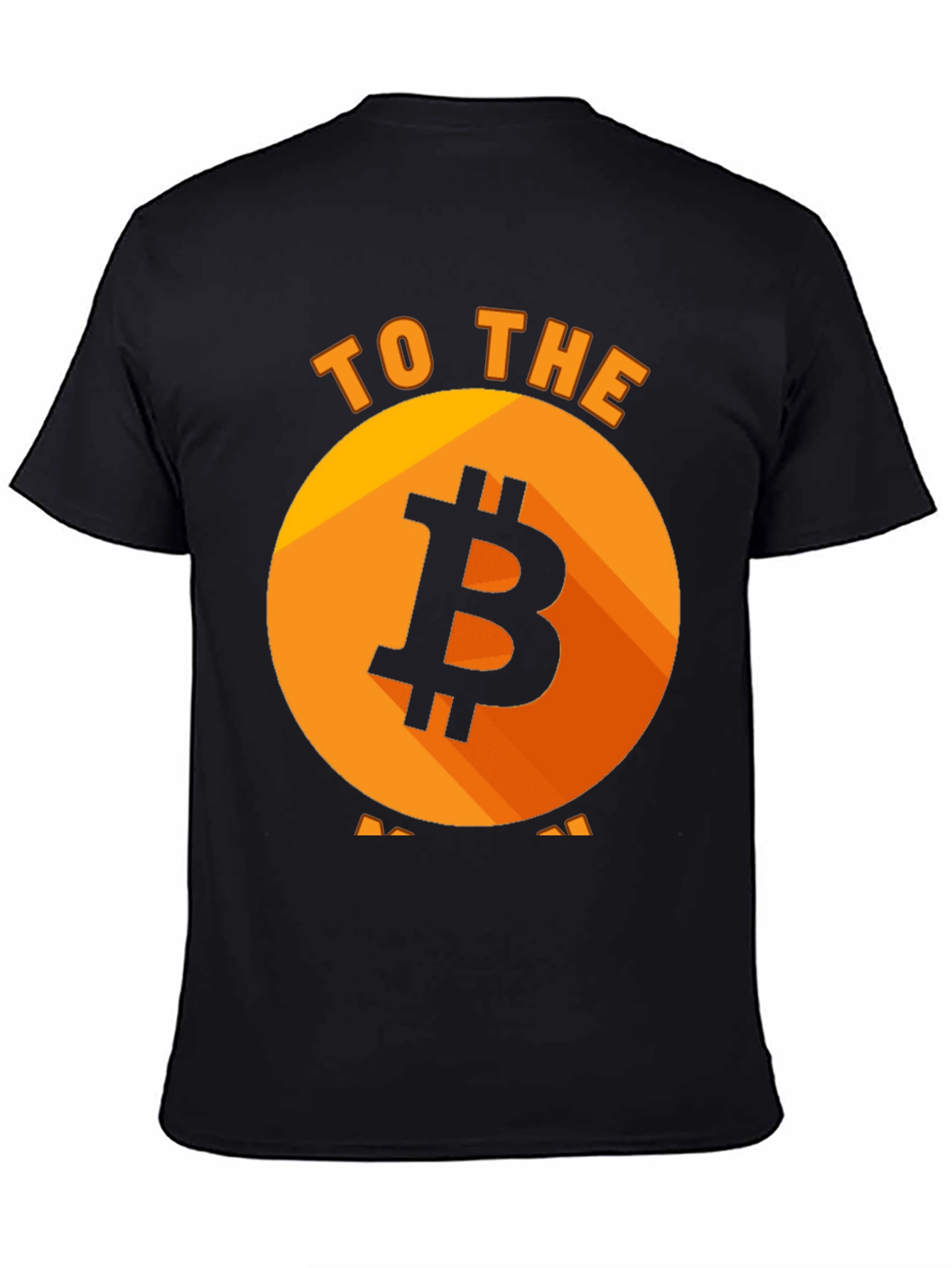 Bitcoin to the Moon Black T-Shirt