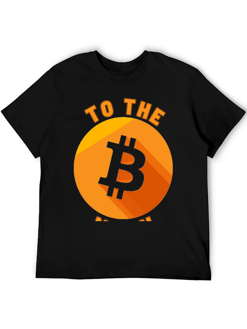 Bitcoin to the Moon Black T-Shirt