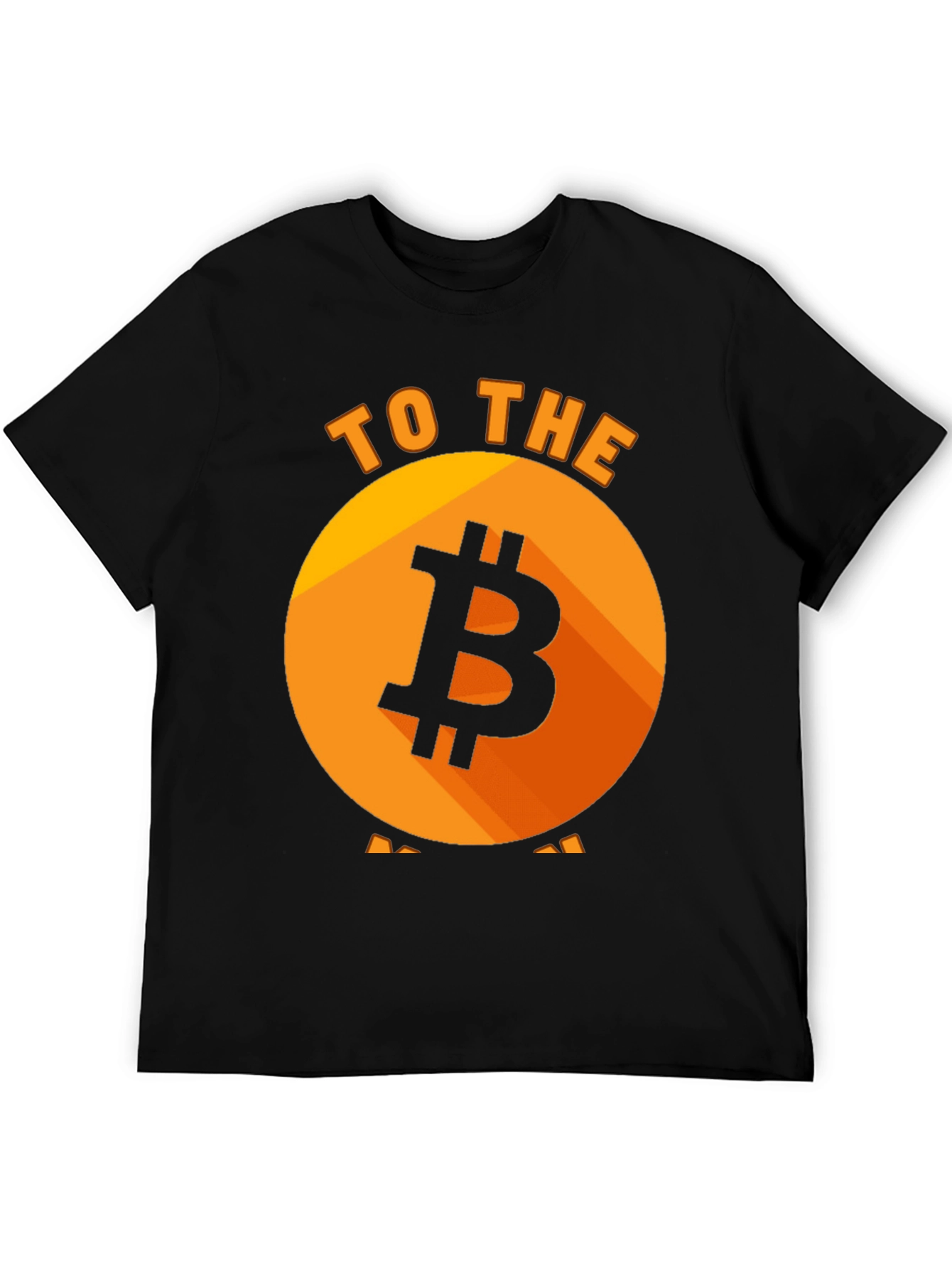 Bitcoin to the Moon Black T-Shirt