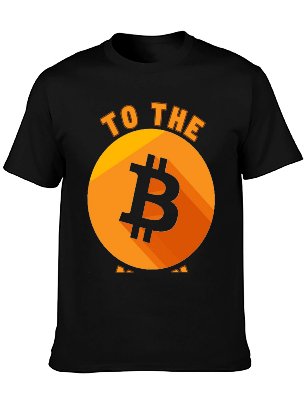 Bitcoin to the Moon Black T-Shirt