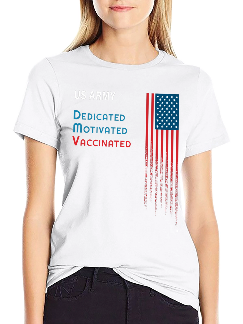 US Army Dedicated Motivated Vaccinated T-Shirt