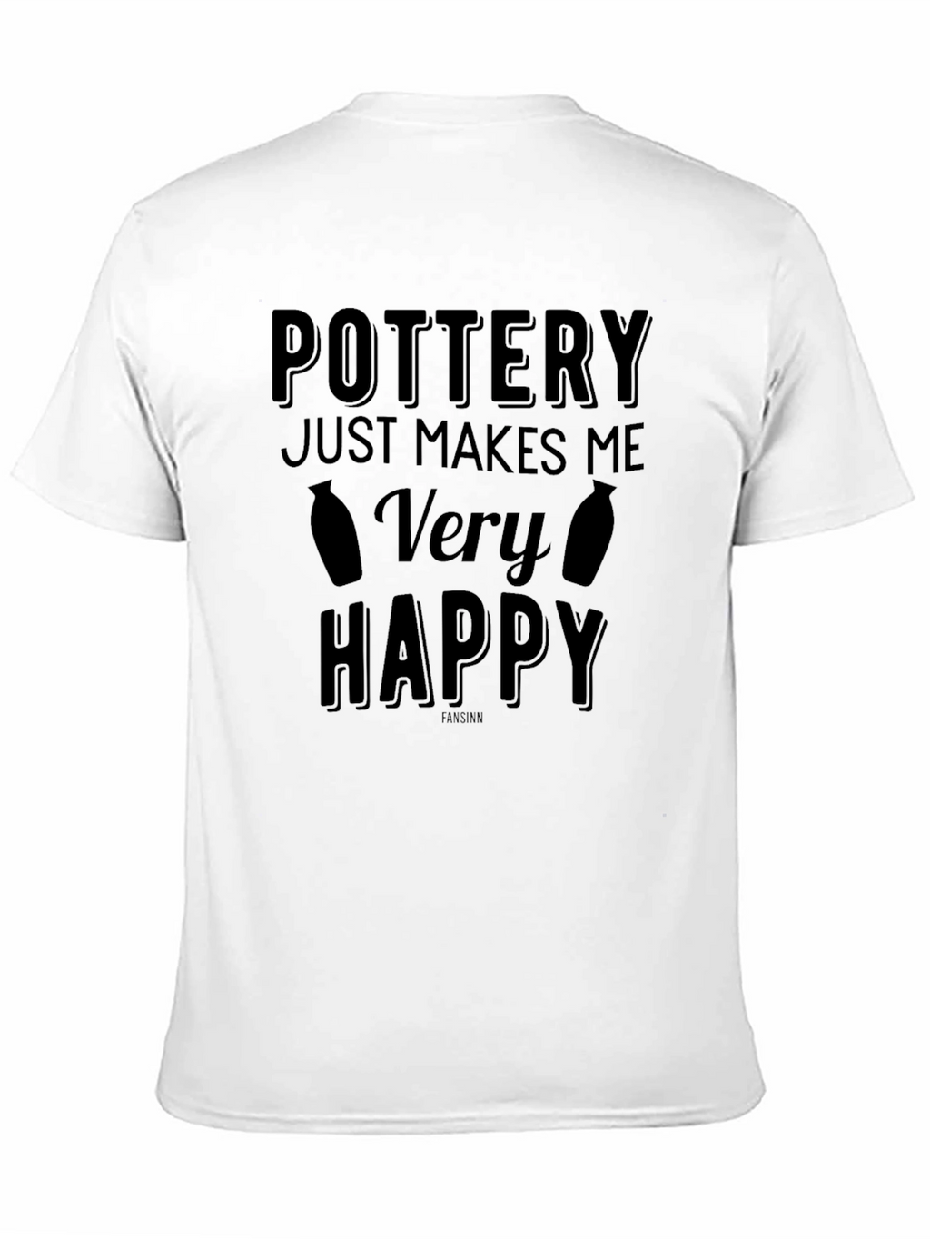 Pottery Makes Me Very Happy Black T-Shirt