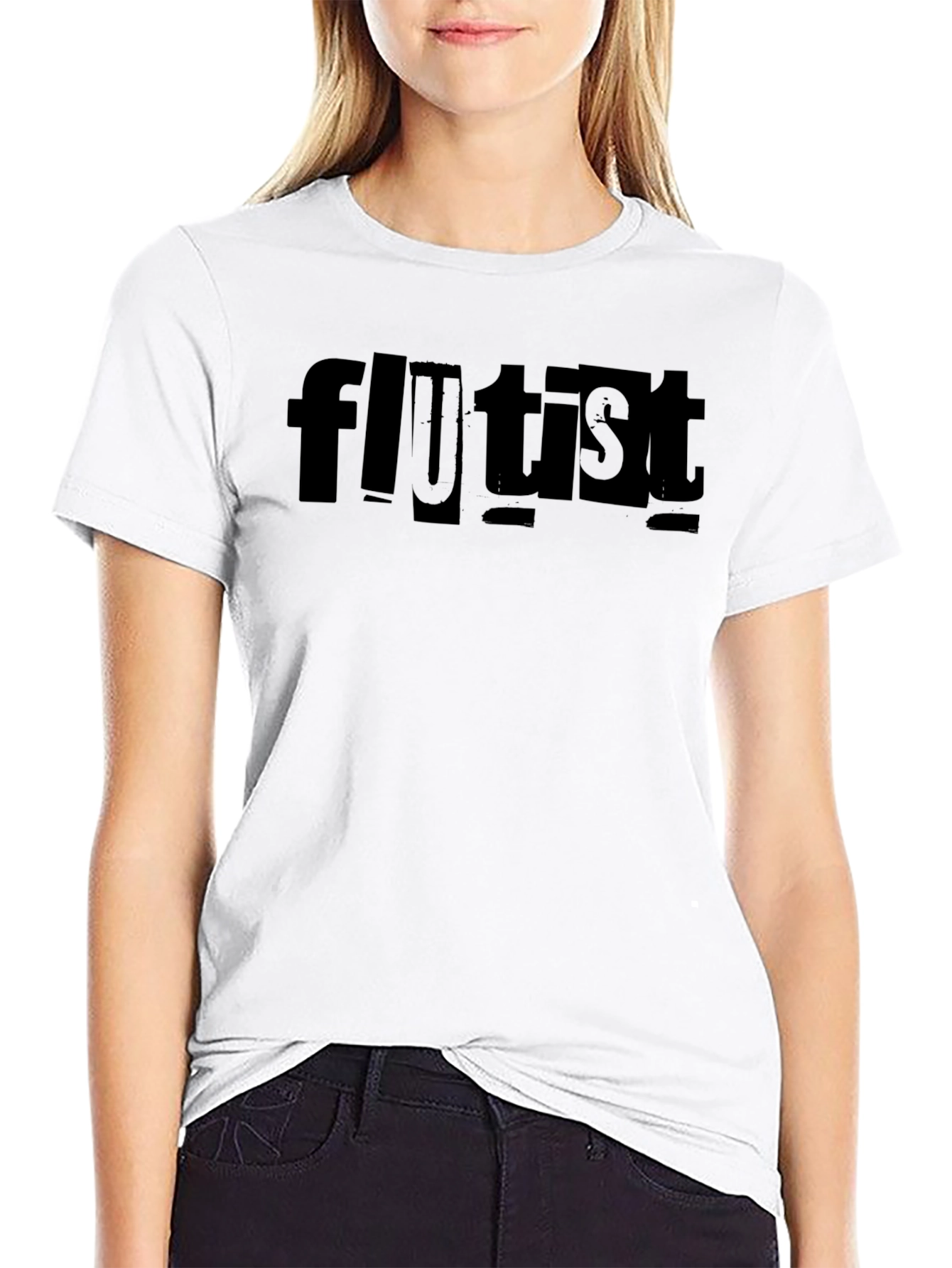 Flutist Graphic Tee - Music Lover T-Shirt