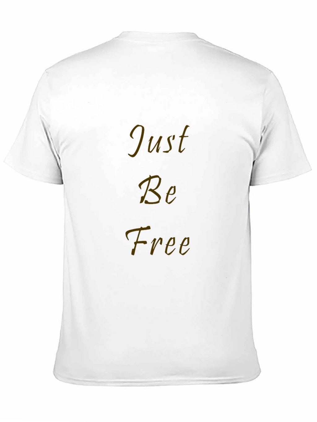 Just Be Free Black Graphic T-Shirt