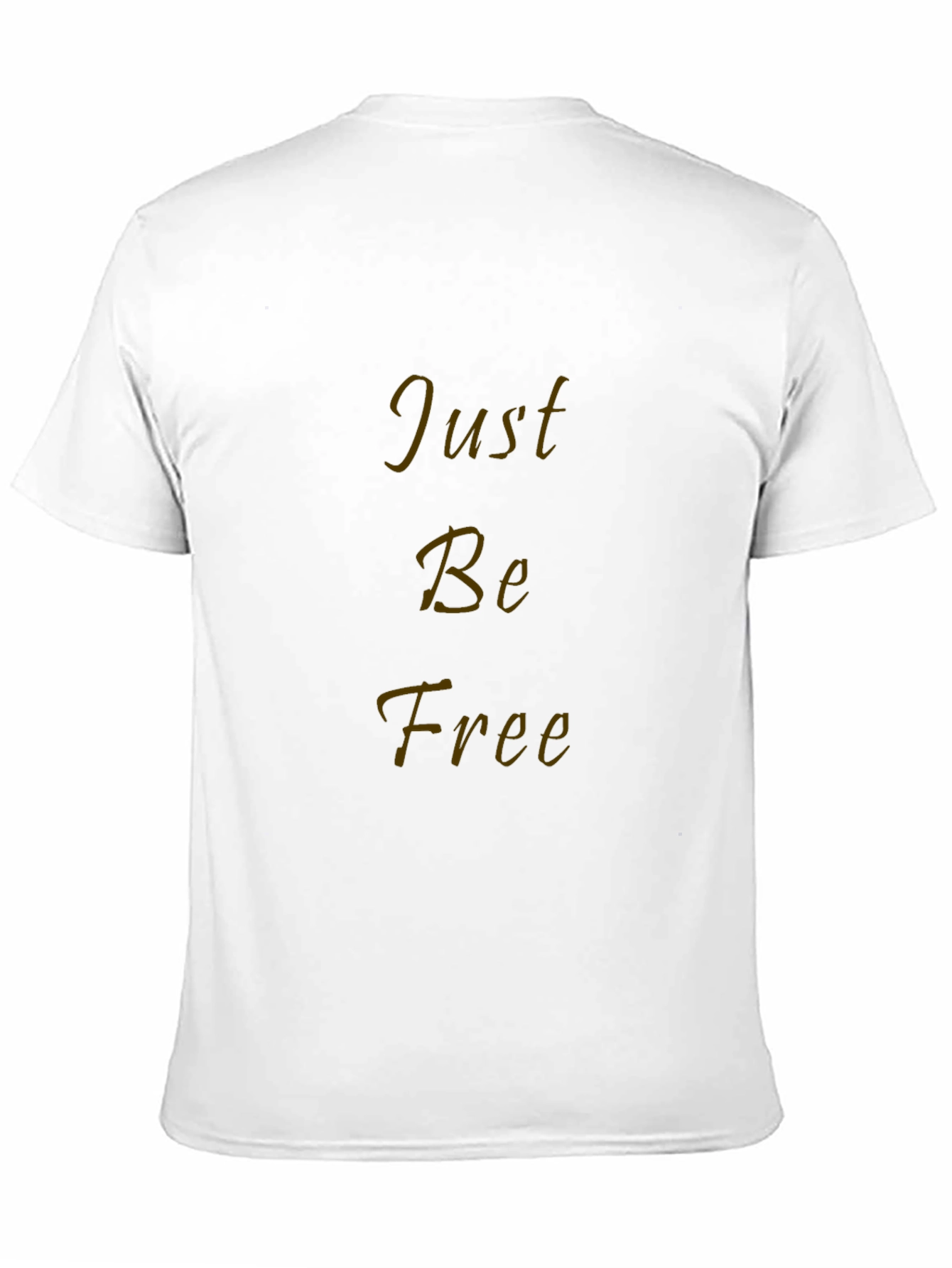 Just Be Free Black Graphic T-Shirt