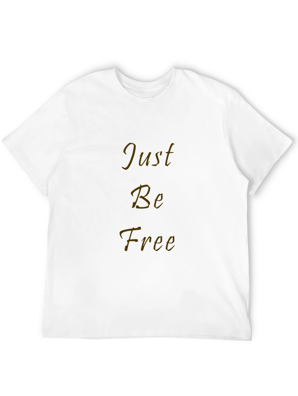 Just Be Free Black Graphic T-Shirt