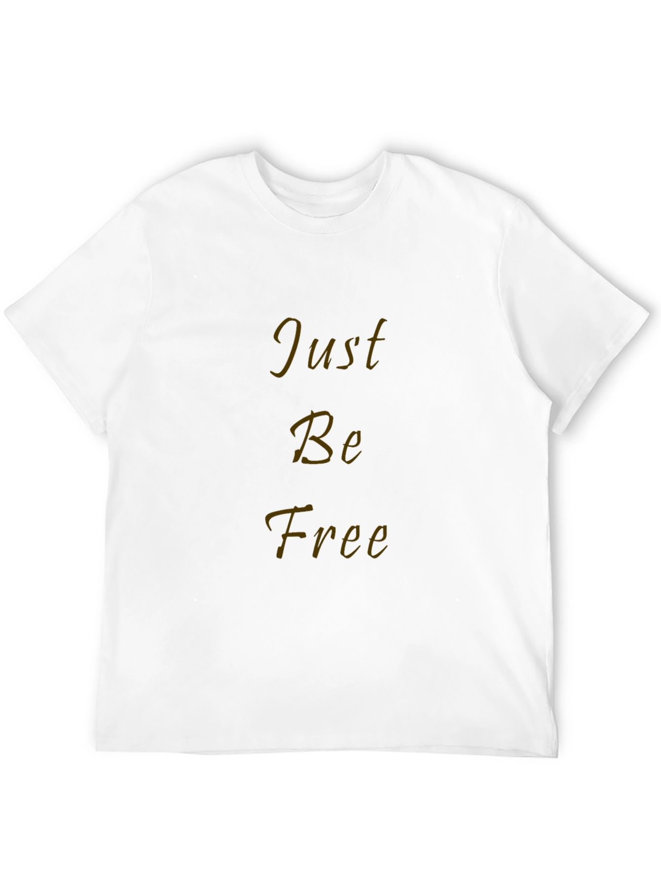 Just Be Free Black Graphic T-Shirt