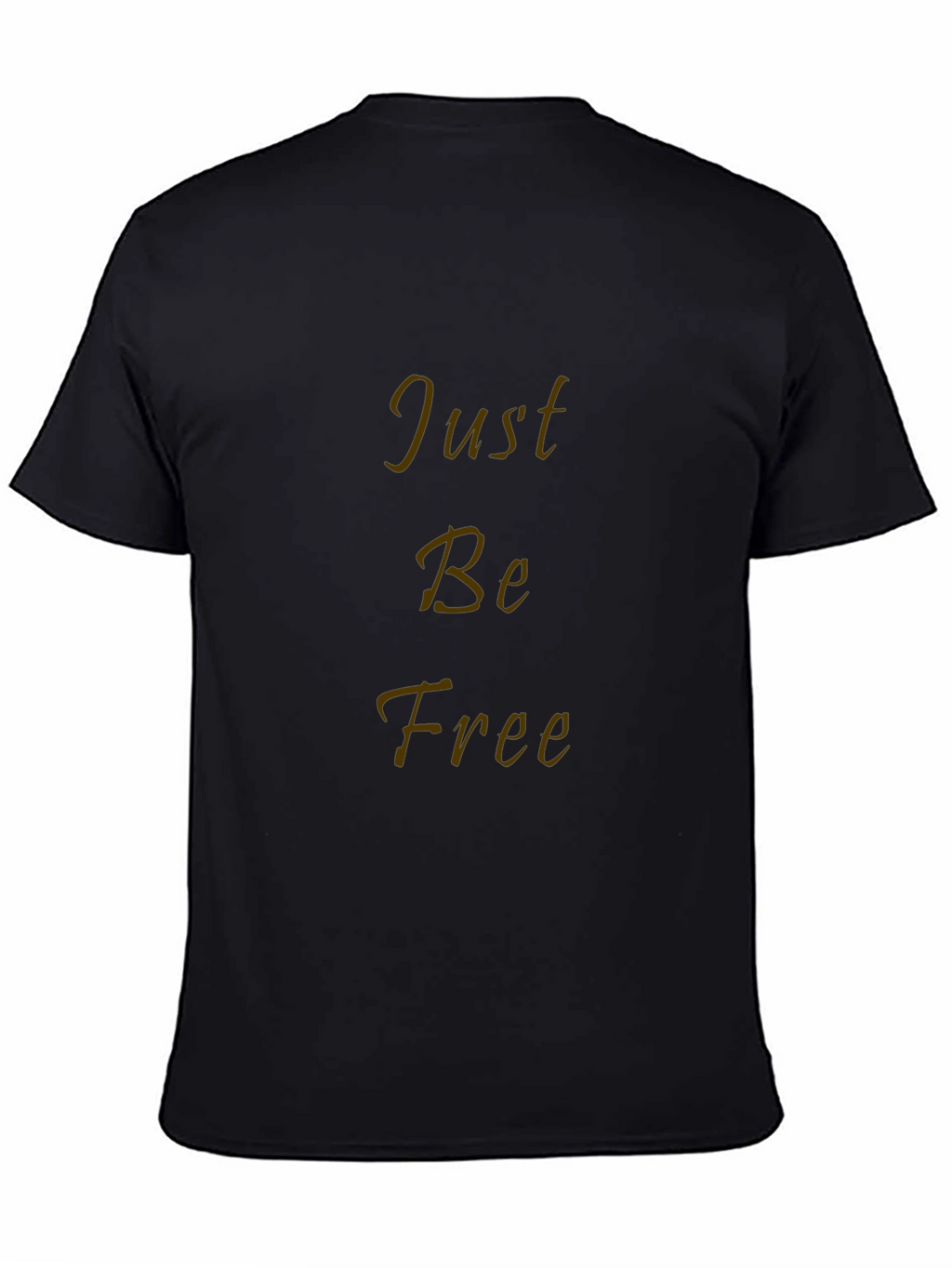 Just Be Free Black Graphic T-Shirt