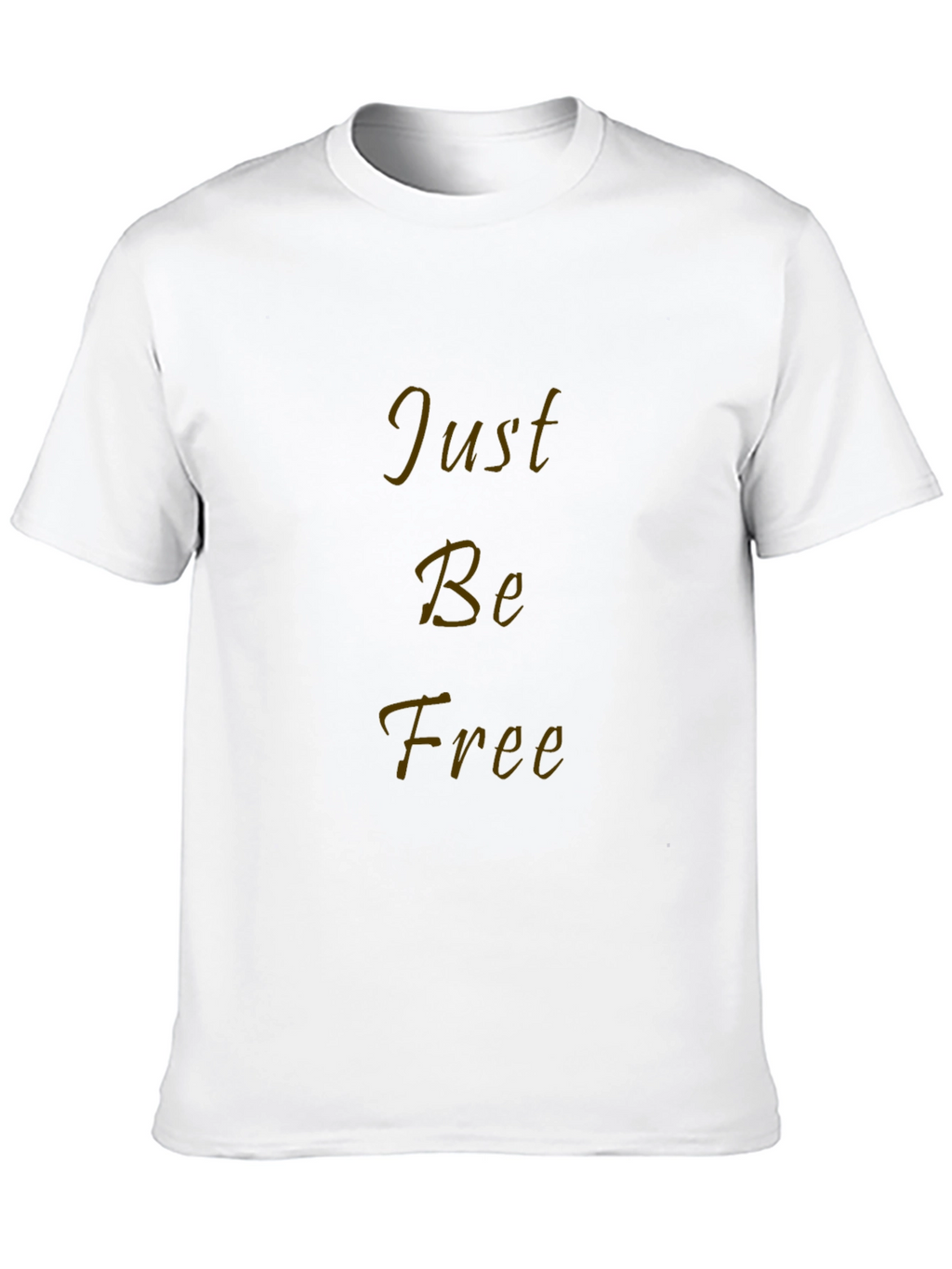 Just Be Free Black Graphic T-Shirt