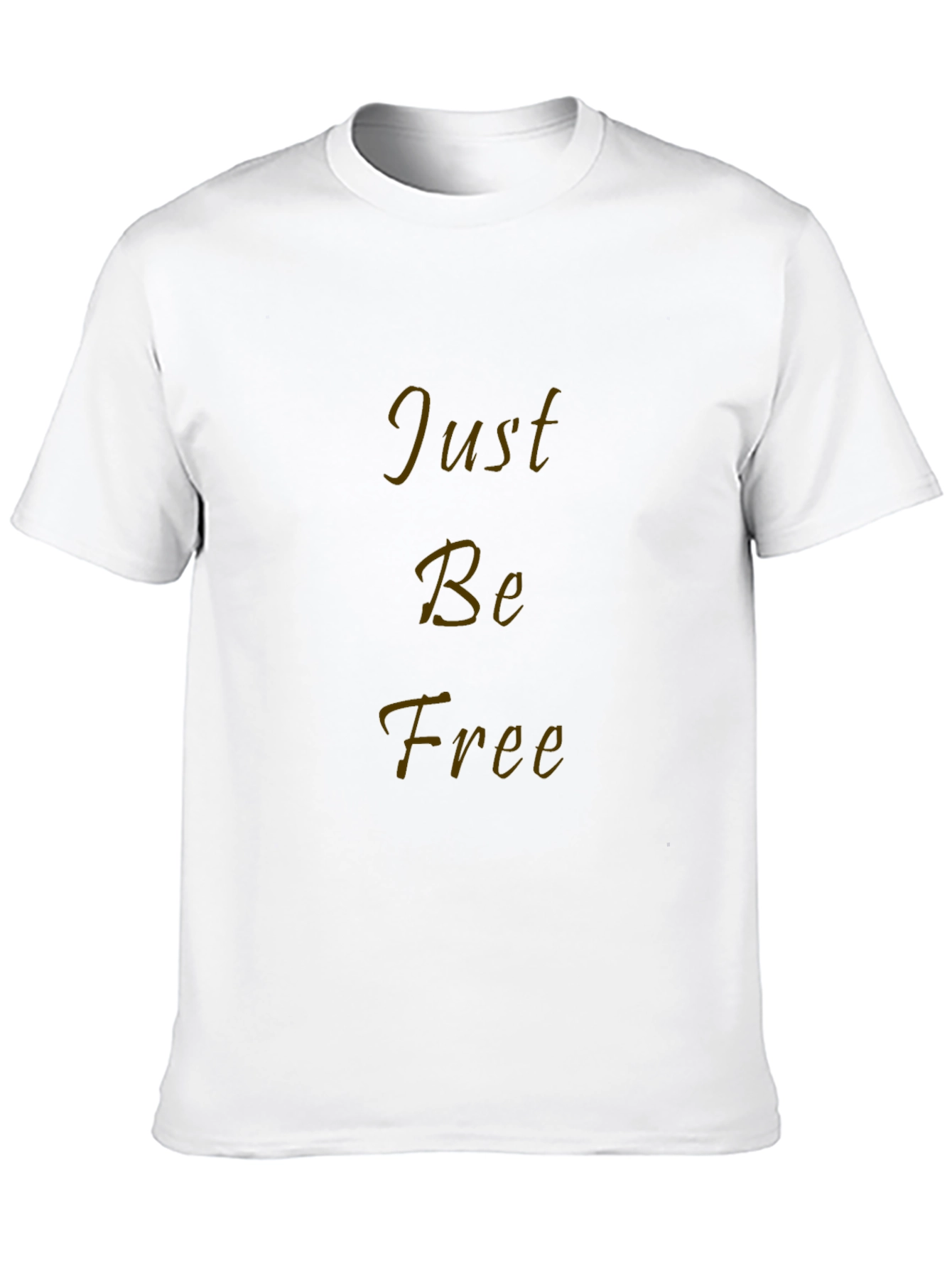 Just Be Free Black Graphic T-Shirt