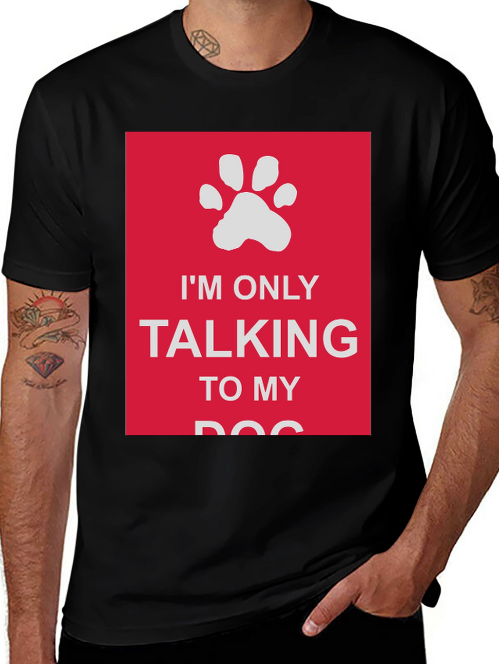 Dog Lover T-Shirt: Im Only Talking to My Dog