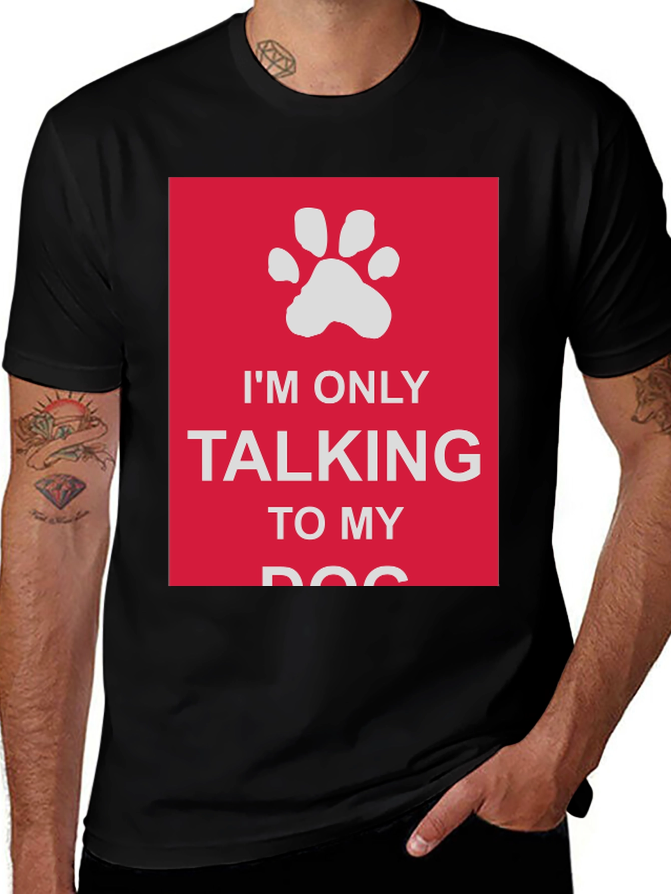 Dog Lover T-Shirt: Im Only Talking to My Dog