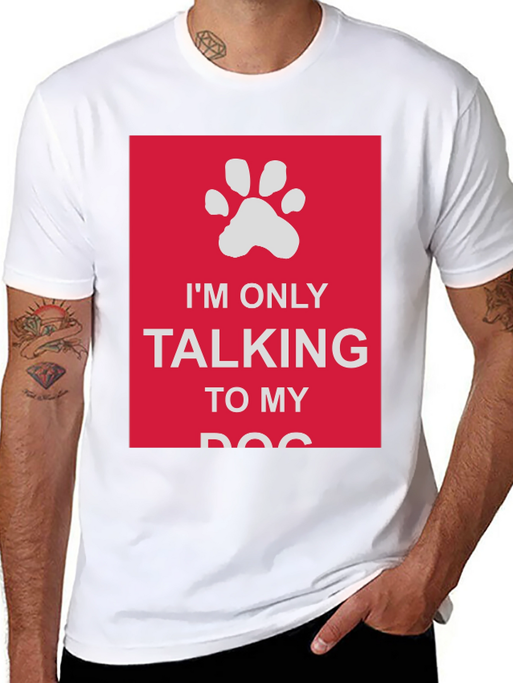 Dog Lover T-Shirt: Im Only Talking to My Dog