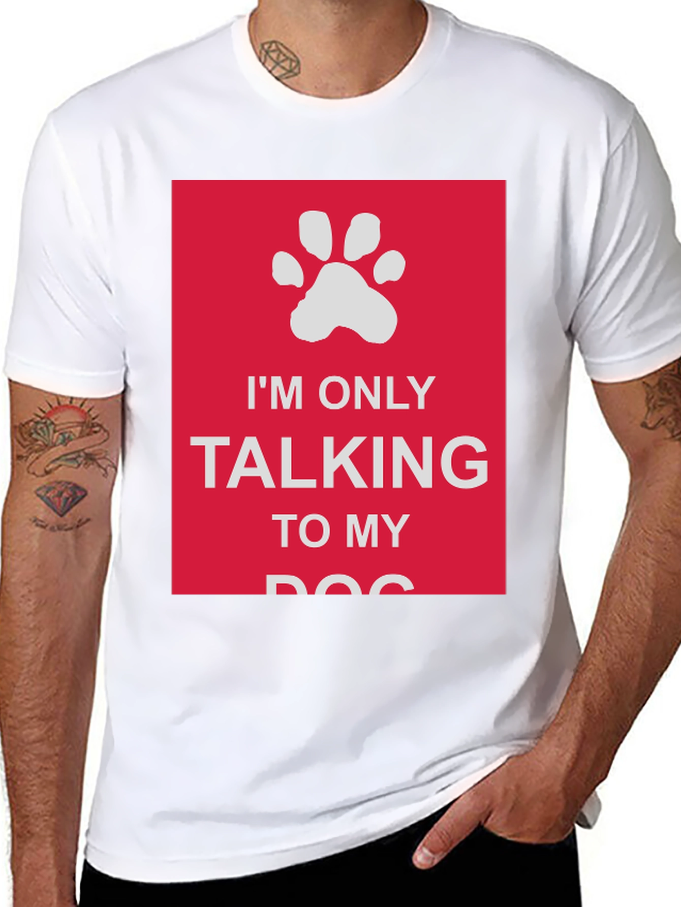 Dog Lover T-Shirt: Im Only Talking to My Dog