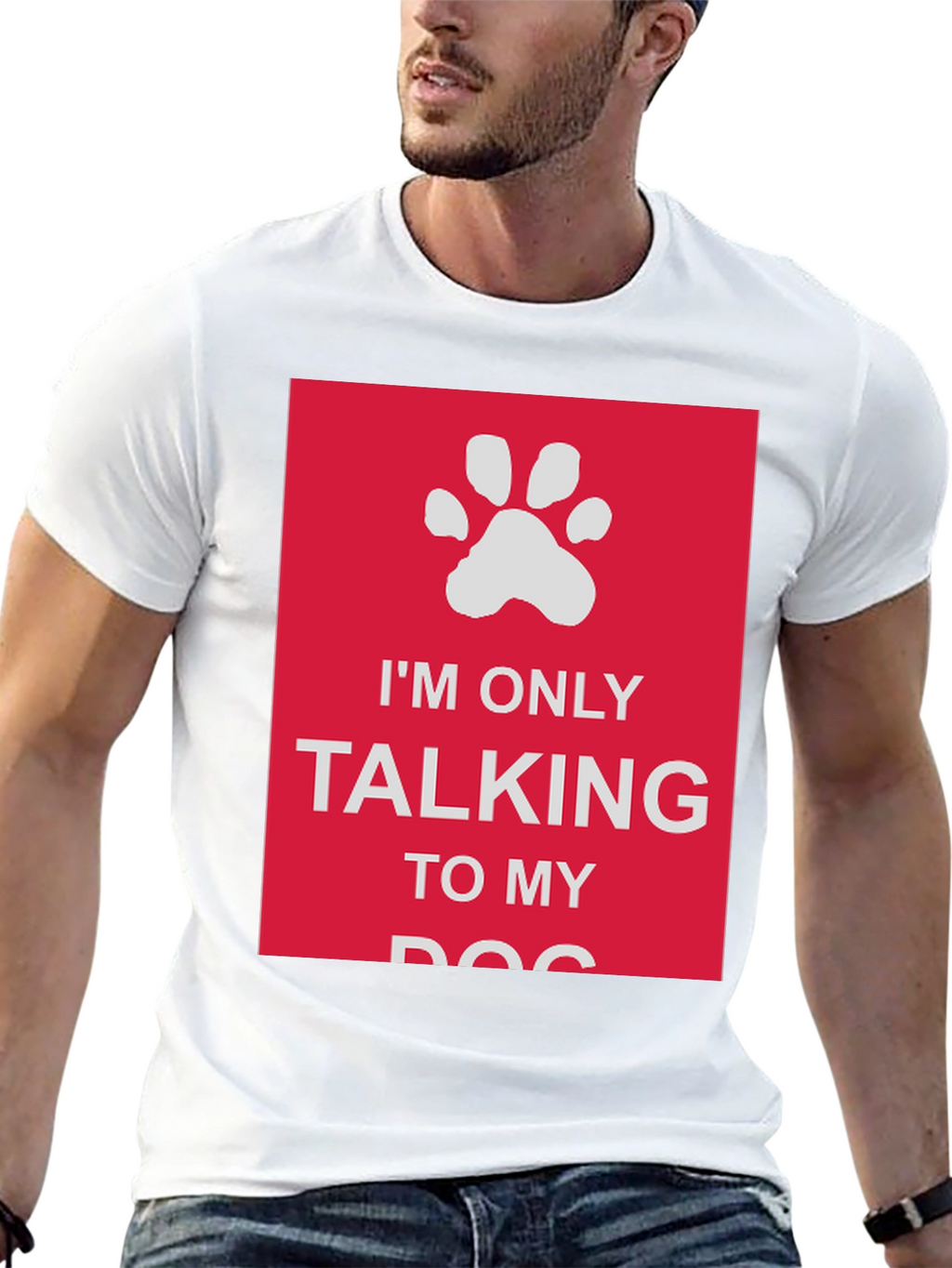 Dog Lover T-Shirt: Im Only Talking to My Dog