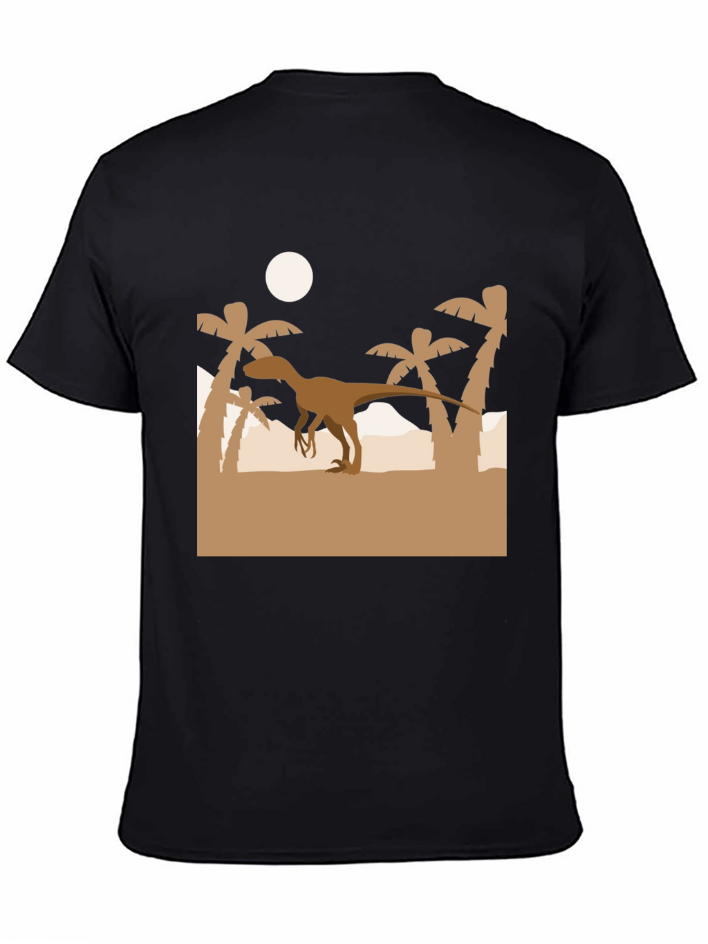 Dino Silhouette Black T-Shirt