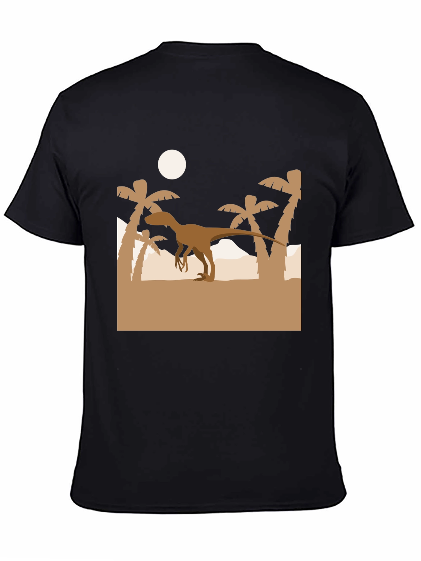 Dino Silhouette Black T-Shirt