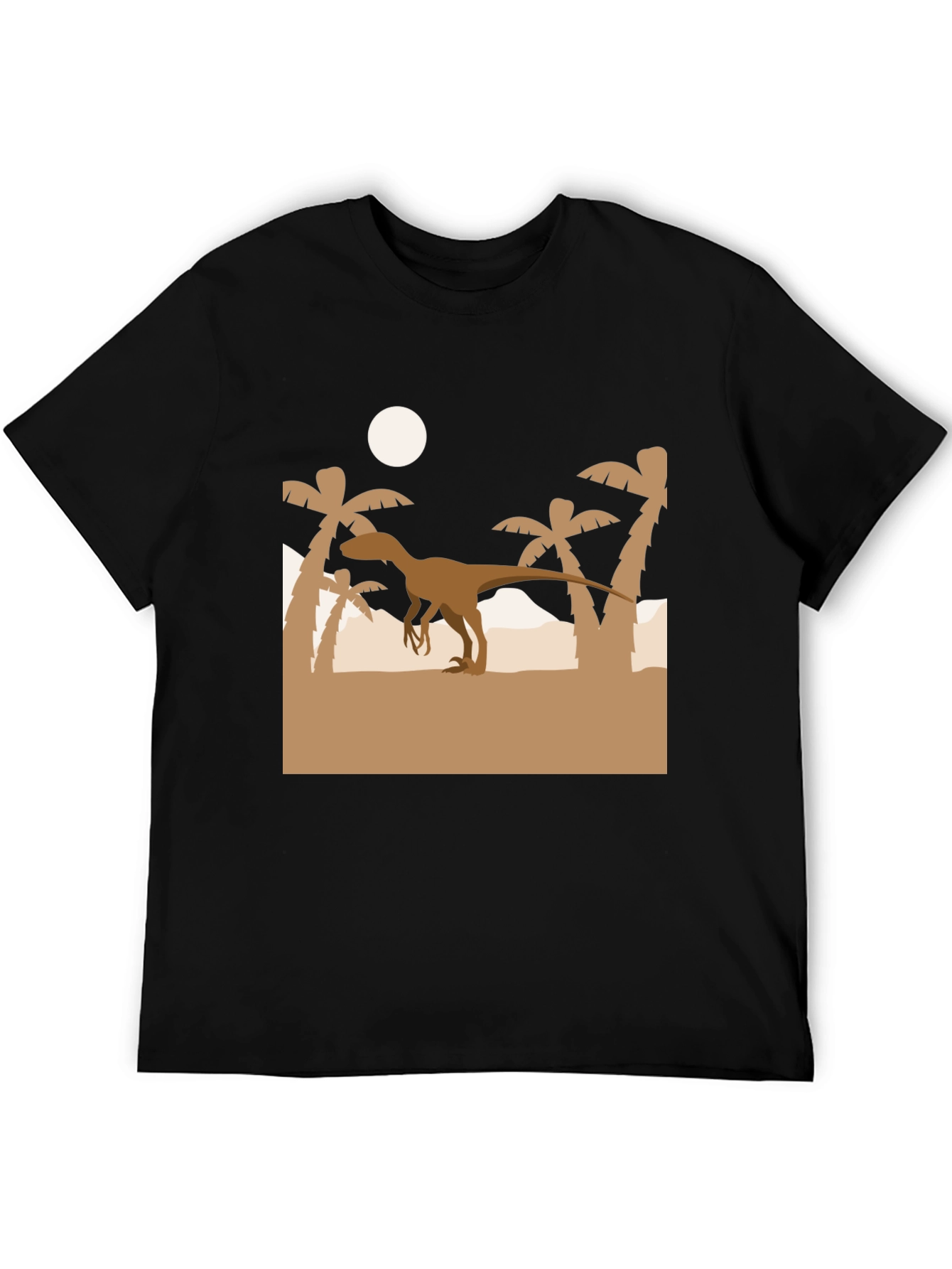 Dino Silhouette Black T-Shirt