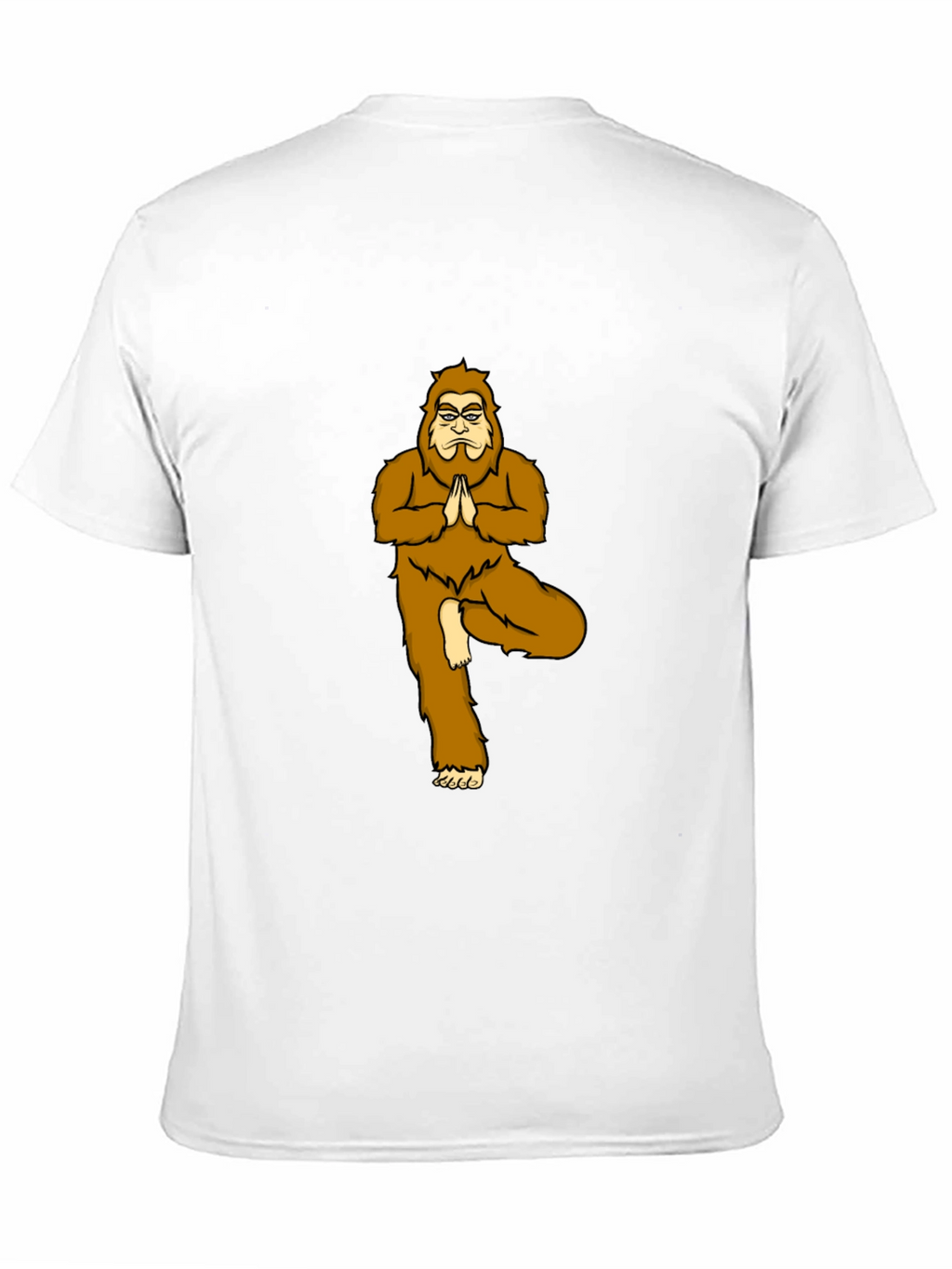 Yoga Bigfoot Black T-Shirt - Novelty Tee
