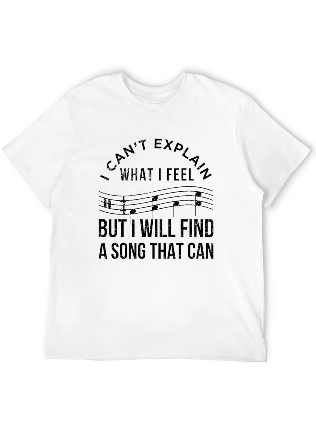 Musical Feelings Black T-Shirt