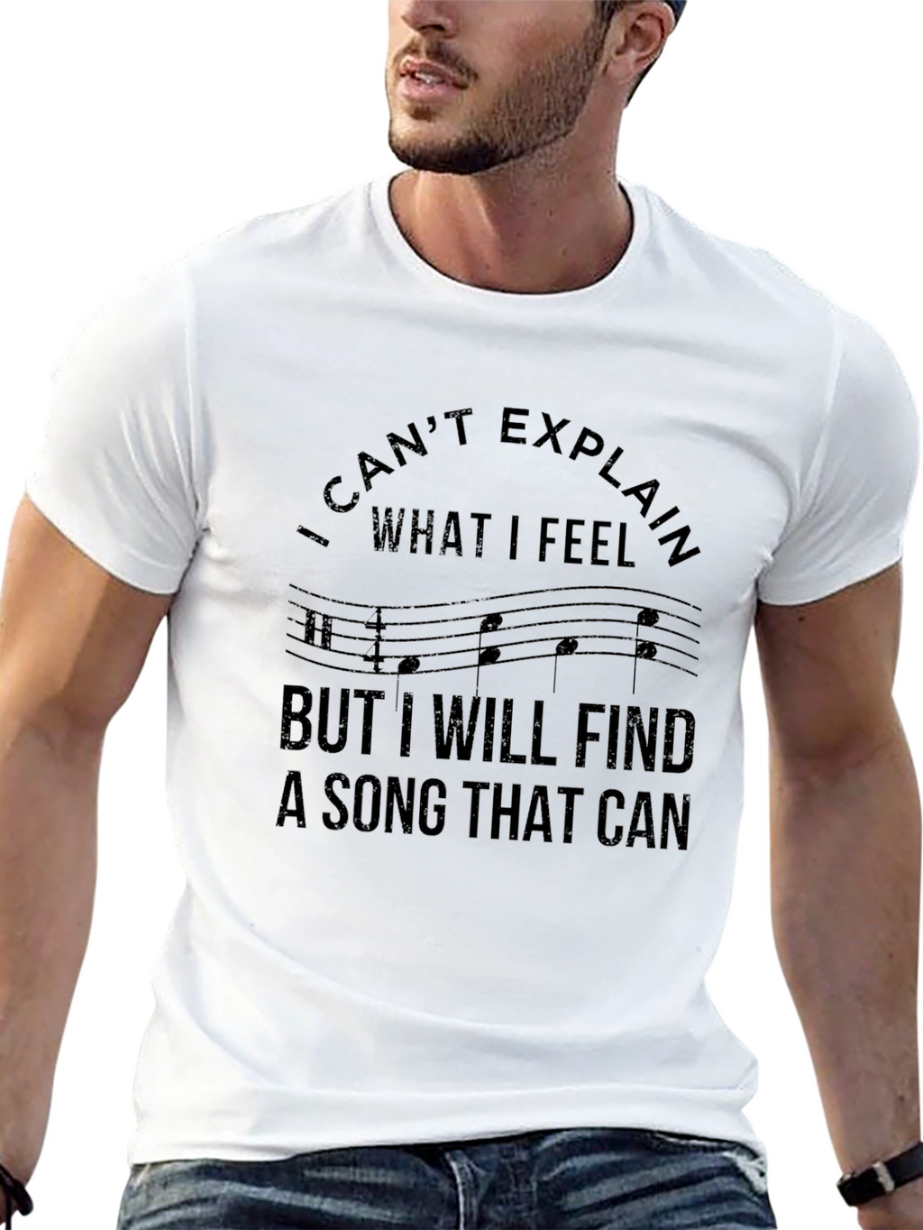 Musical Feelings Black T-Shirt