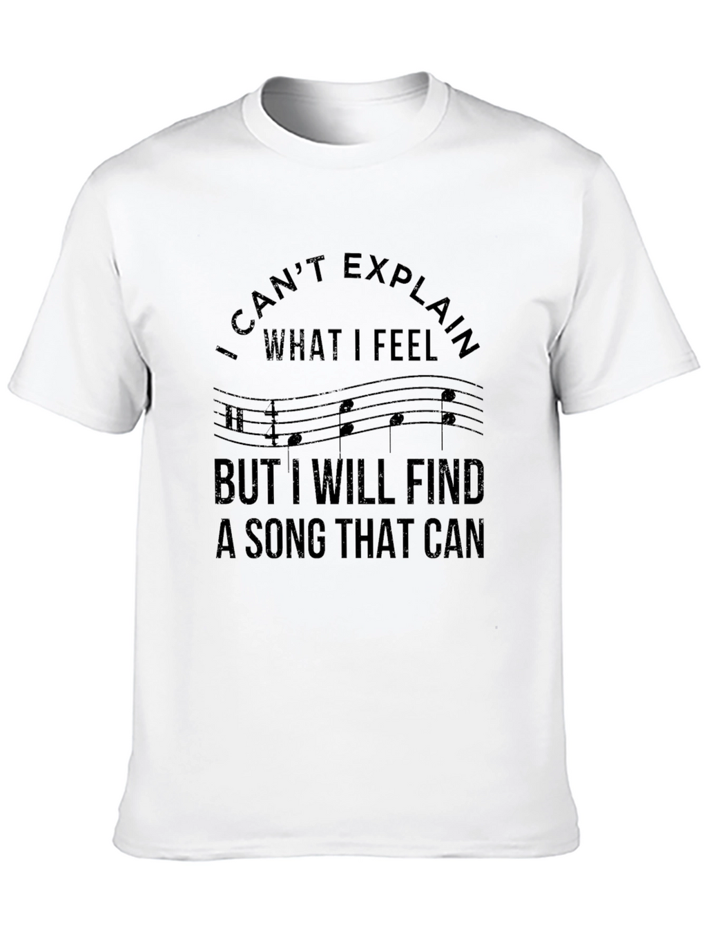 Musical Feelings Black T-Shirt