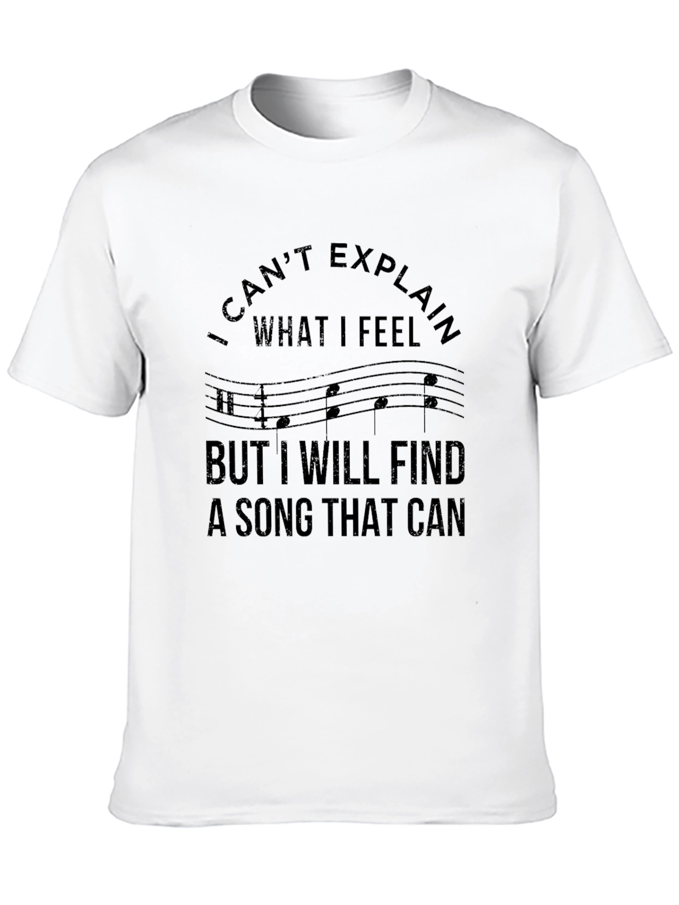Musical Feelings Black T-Shirt