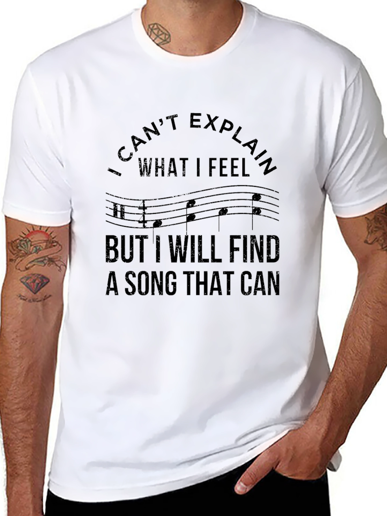 Musical Feelings Black T-Shirt