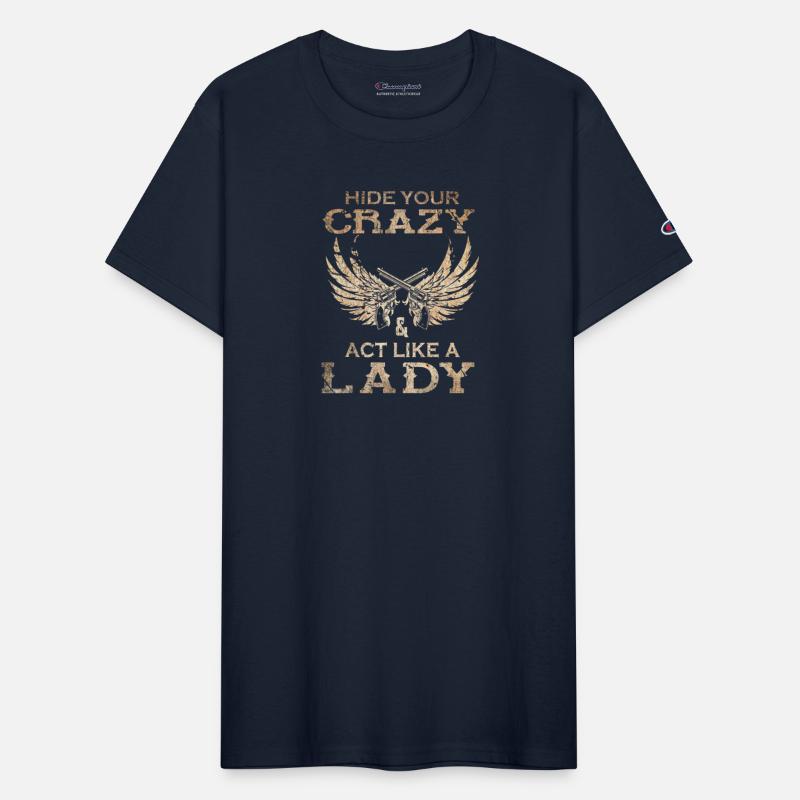 Retro Country Music Art Hide Your Crazy and Act Li