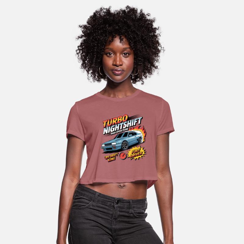 Retro Drift Car Flames - Turbo Street Racing