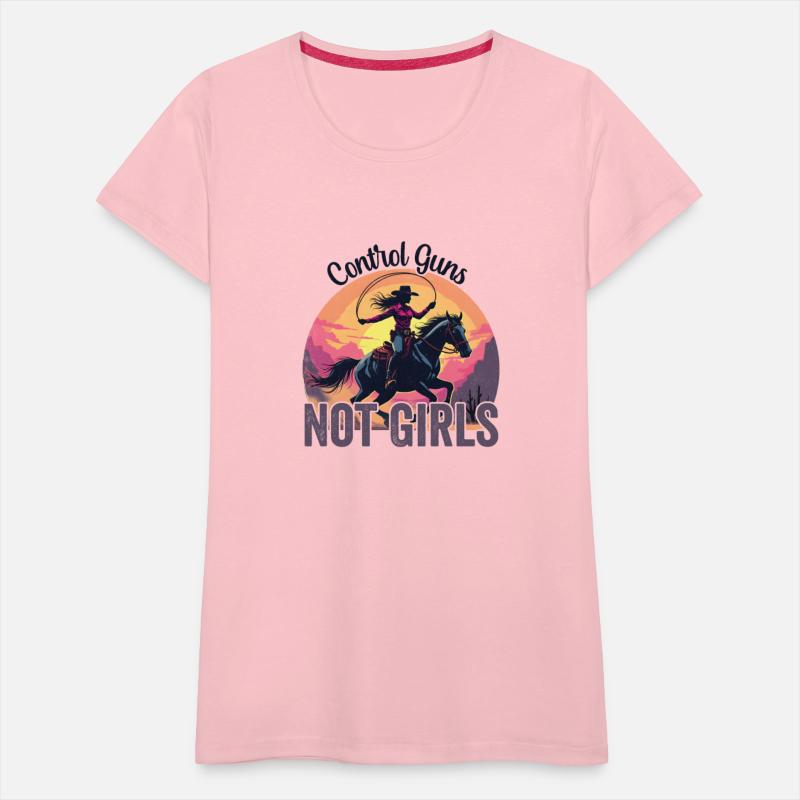 Retro Pink Control Guns Not Girls Vote Women Right
