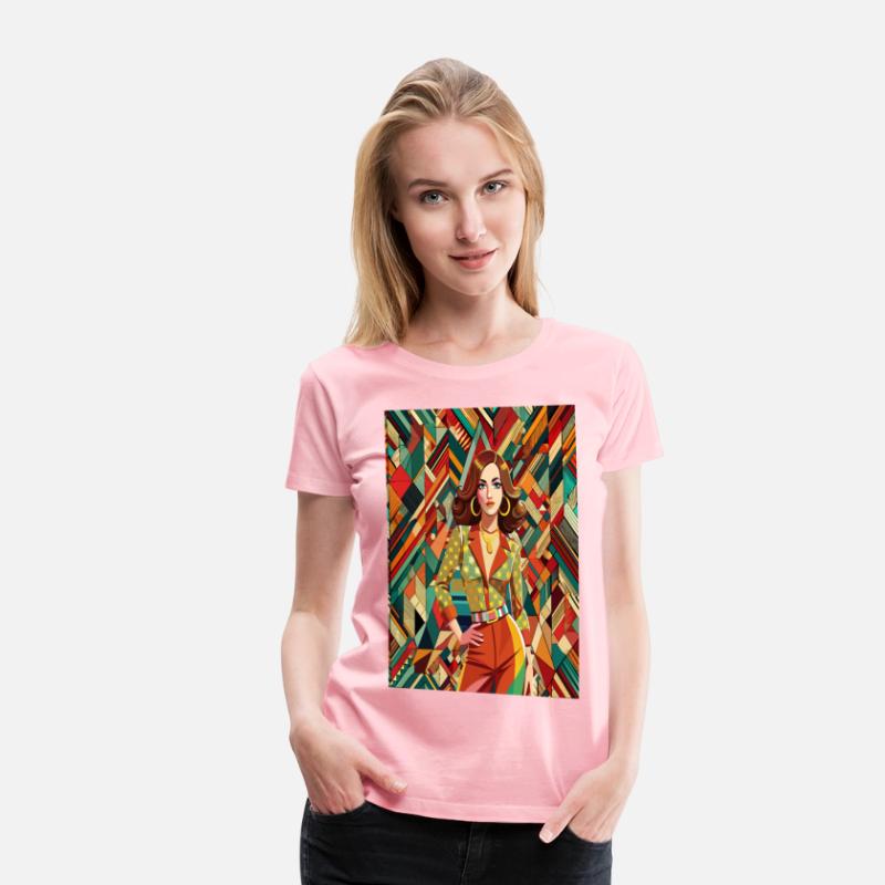 Retro Revival: Groovy Confidence of Woman