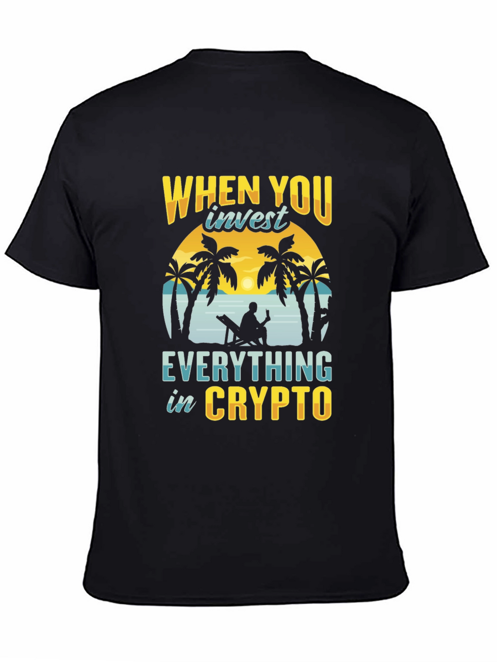 Crypto Investor T-Shirt - Beach Design