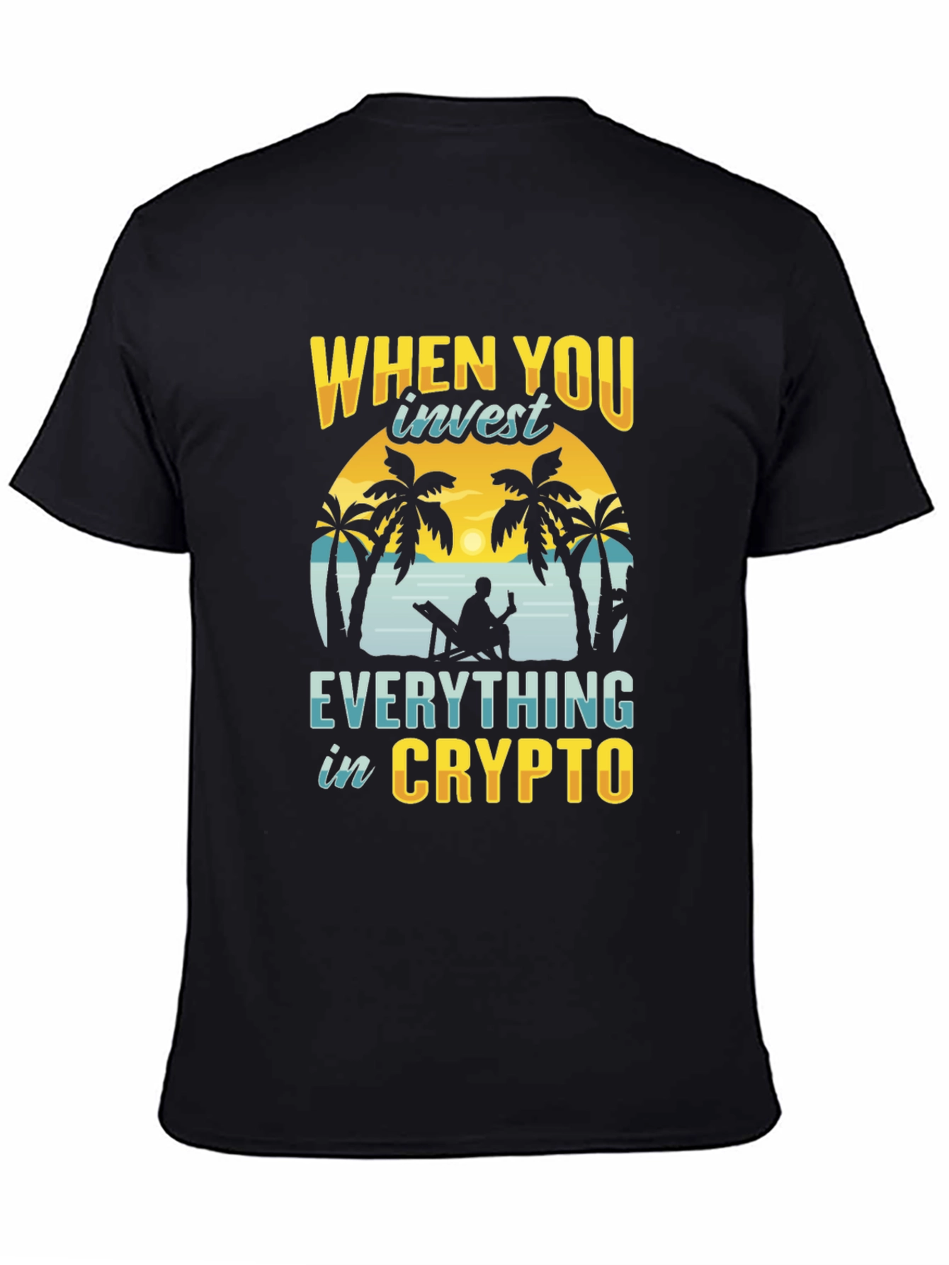 Crypto Investor T-Shirt - Beach Design