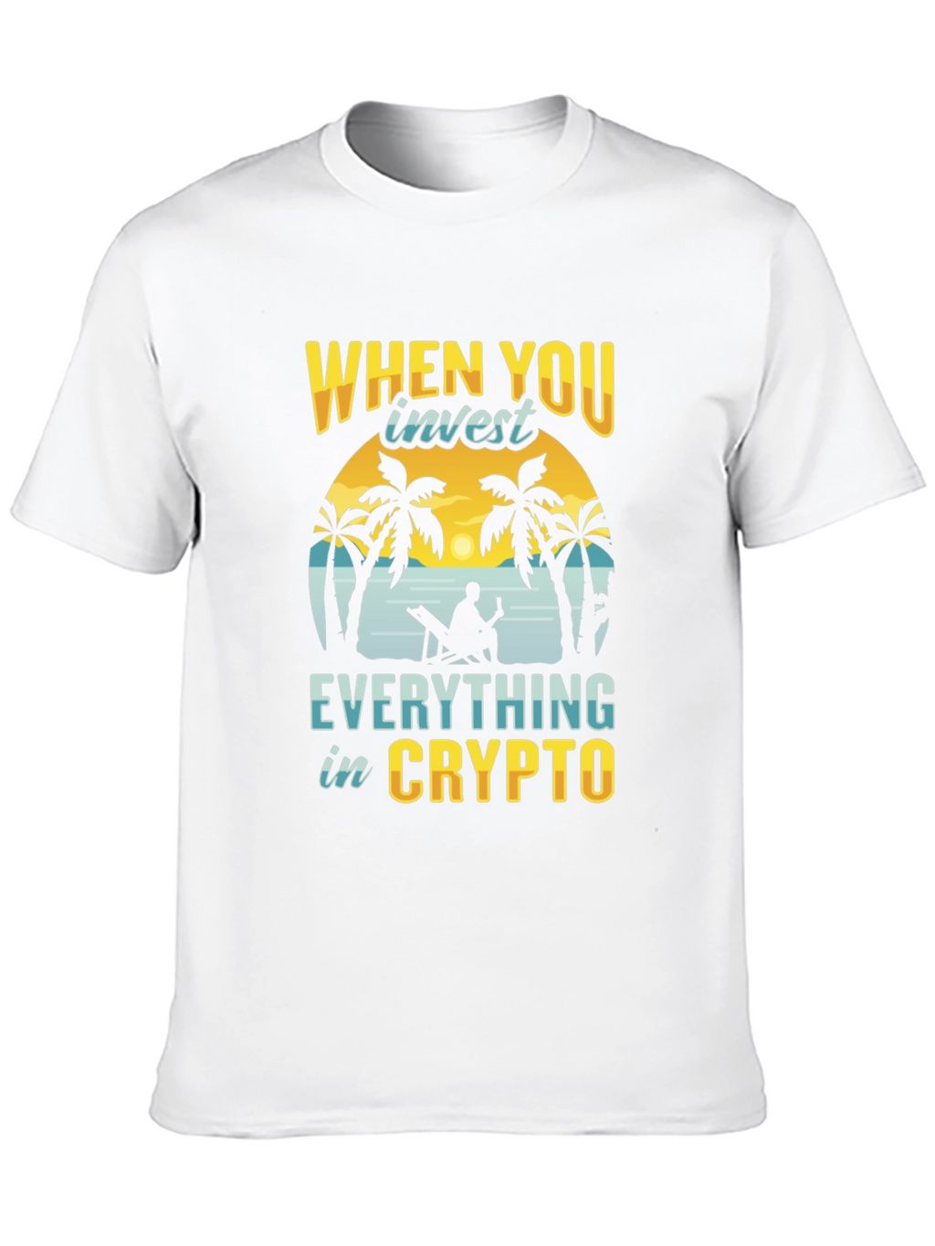 Crypto Investor T-Shirt - Beach Design
