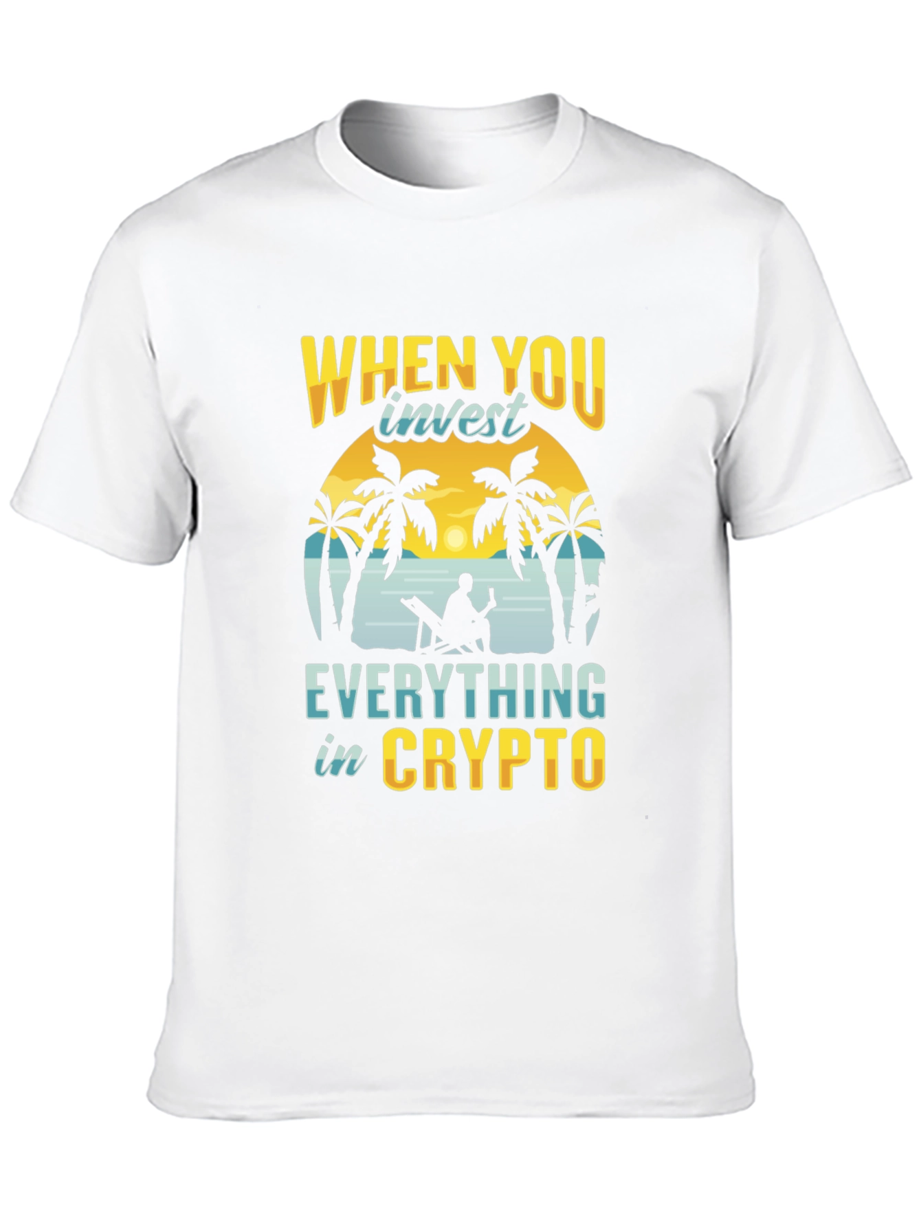 Crypto Investor T-Shirt - Beach Design