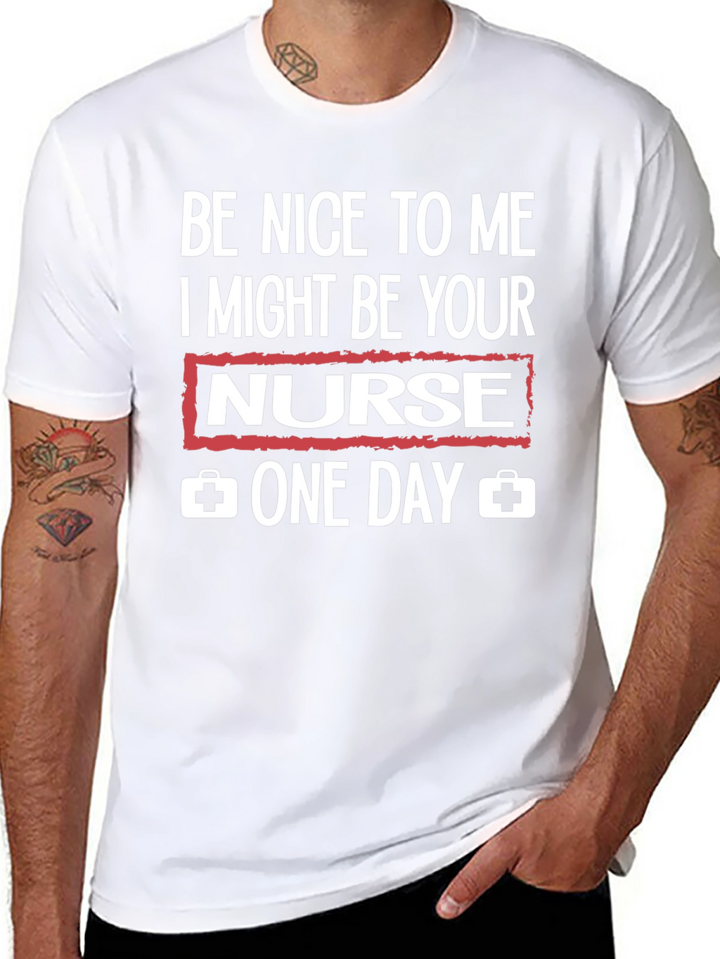 Be Nice to Me Nurse Graphic T-Shirt