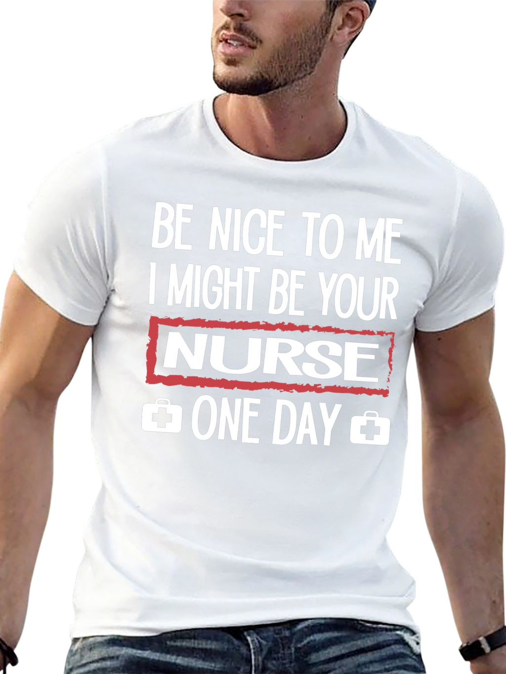 Be Nice to Me Nurse Graphic T-Shirt