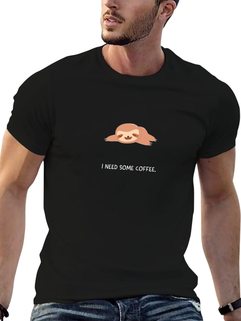 Lazy Sloth Coffee T-Shirt - Unisex Graphic Tee