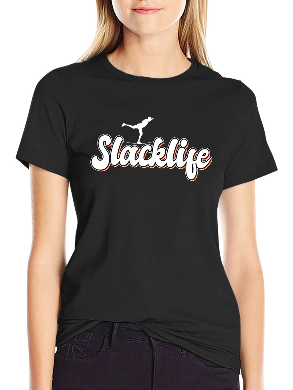 Slacklife Black T-Shirt - Balance & Style