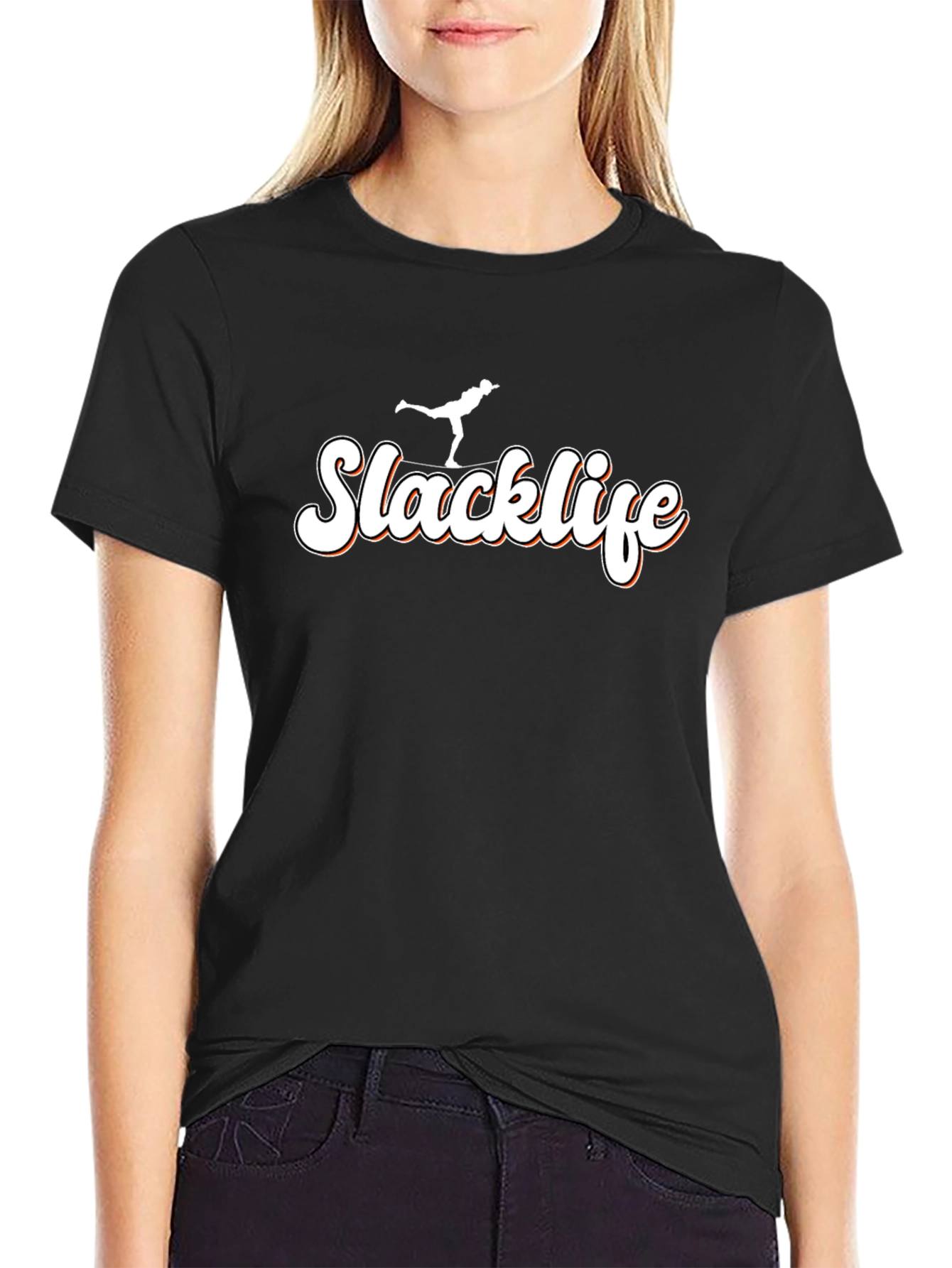 Slacklife Black T-Shirt - Balance & Style