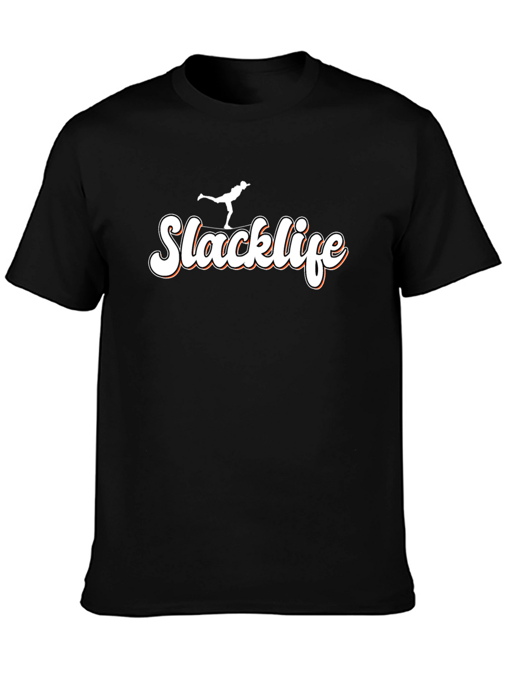 Slacklife Black T-Shirt - Balance & Style